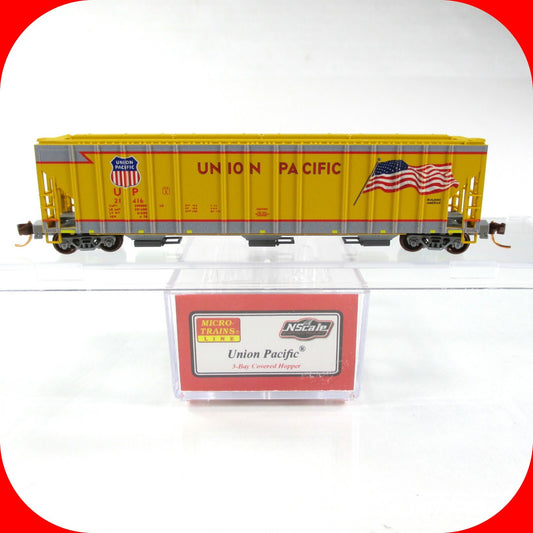 N Scale *UNION PACIFIC, BUILDING AMERICA* Hopper 21416 --Micro Trains NSE 16-01