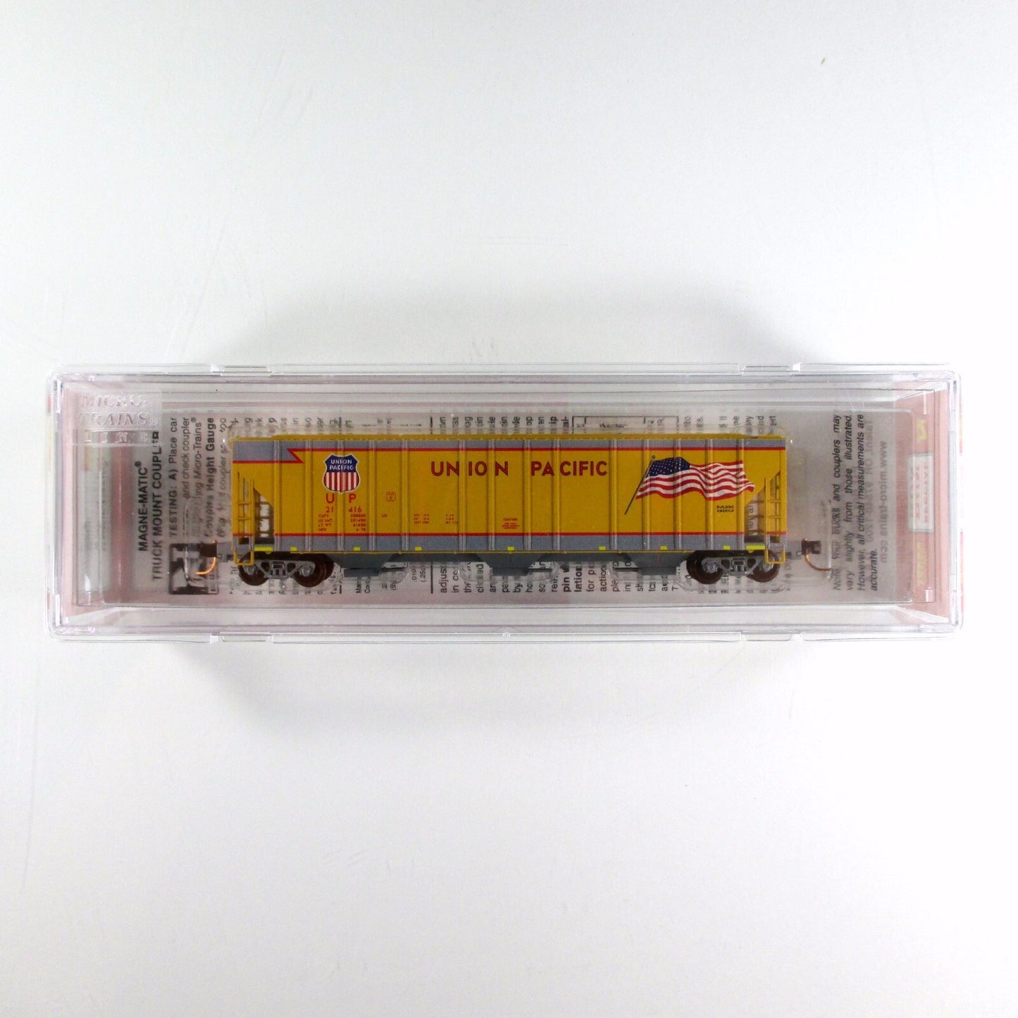 N Scale *UNION PACIFIC, BUILDING AMERICA* Hopper 21416 --Micro Trains NSE 16-01