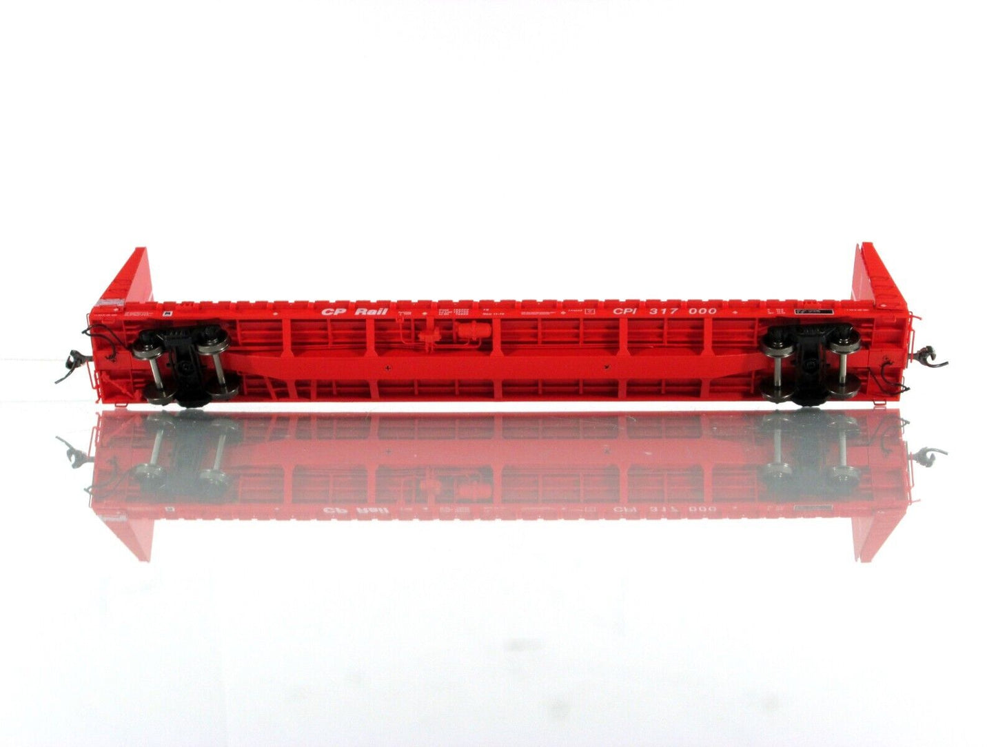 HO Scale ***CANADIAN PACIFIC*** Bulkhead Flat Car 6-Pack - Rapido Trains 147001A