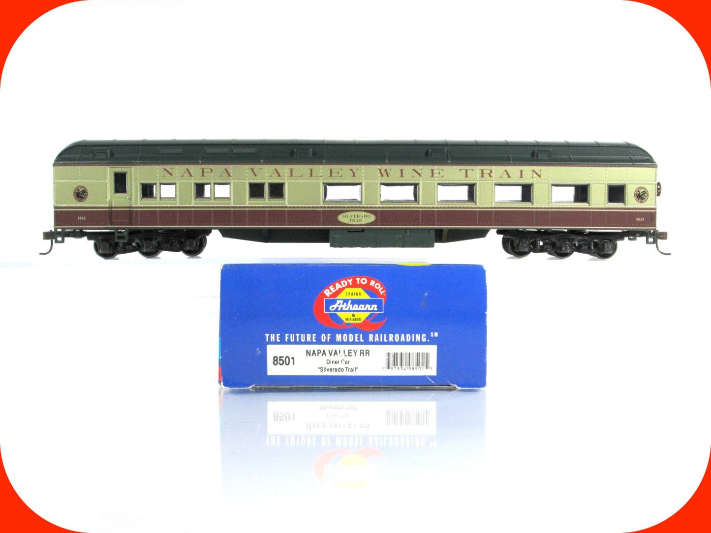 HO Scale ***NAPA VALLEY*** Passenger Diner "Silverado Trail" 1013 - Athearn 8501
