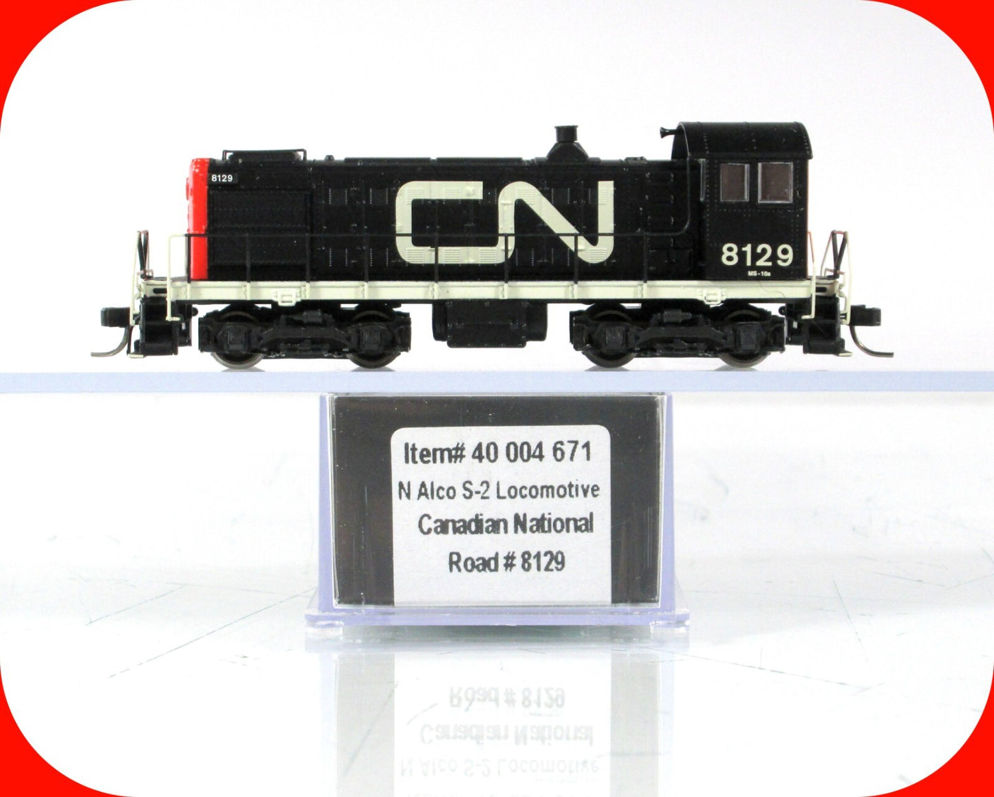 N Scale **CANADIAN NATIONAL** ALCO S-2 Locomotive #8129 -Atlas 40004671, DCC Rdy