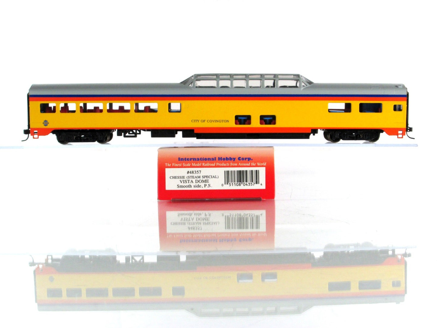 HO Scale CHESSIE STEAM SPECIAL Passenger Set - IHC 48358, Knuckle Cpl, Interiors