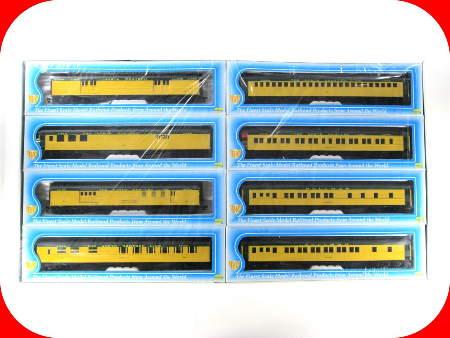 HO Scale ***CHICAGO NORTH WESTERN*** Heavyweight Passenger 8-Car Set - IHC 49218