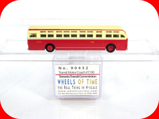 N Scale ***TORONTO*** Transit Motor Coach #1190 - WHEELS of TIME 90432