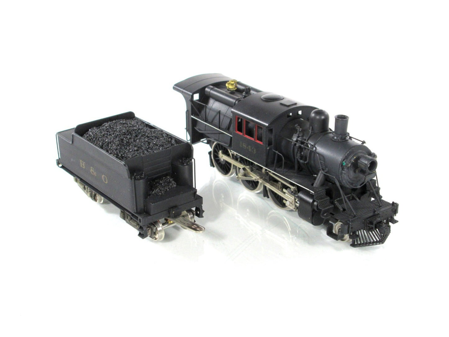 HO Scale BRASS **BALTIMORE OHIO** 4-6-0 U-1 Locomotive #1843 -- by NPP, G Series