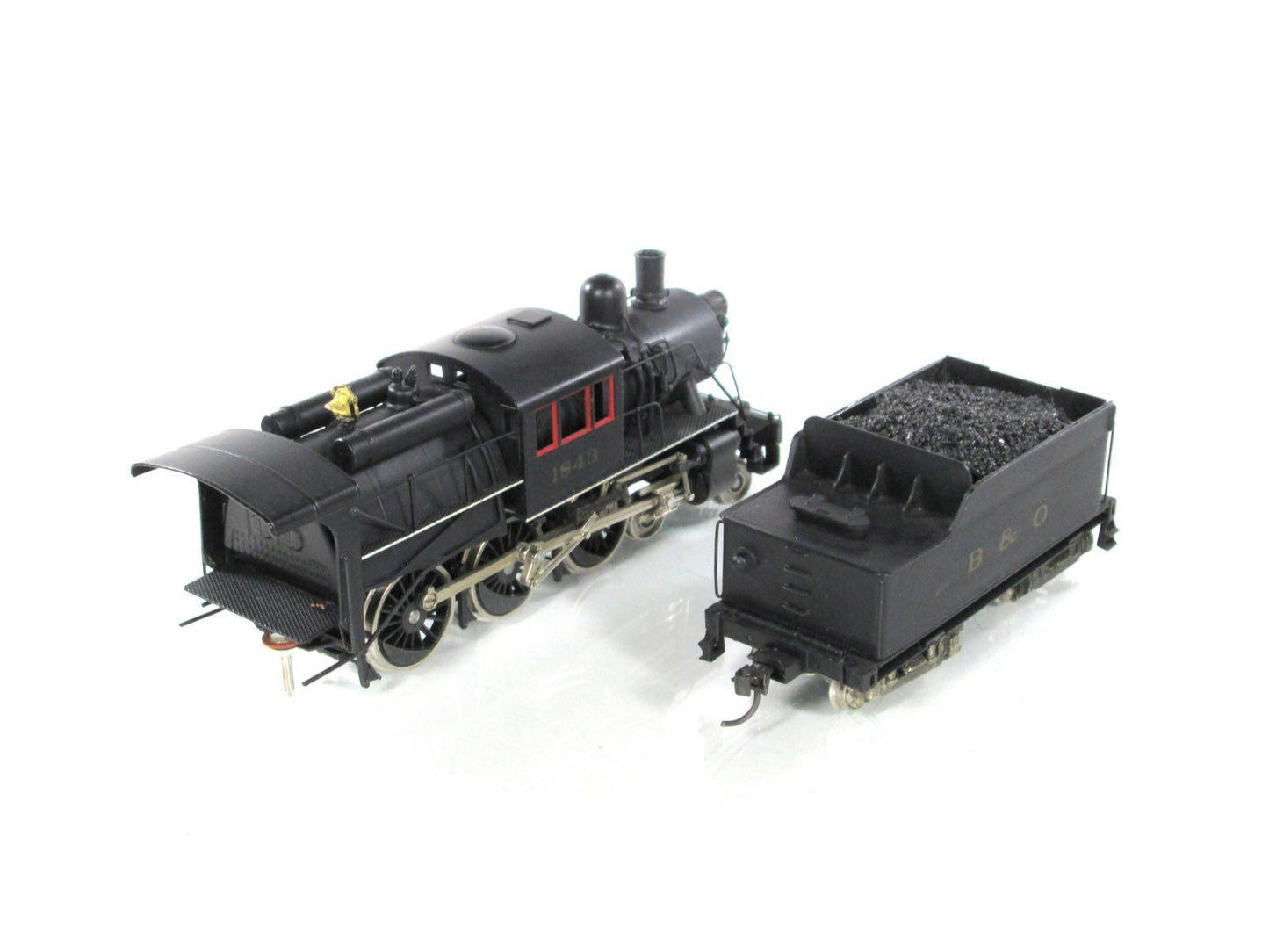 HO Scale BRASS **BALTIMORE OHIO** 4-6-0 U-1 Locomotive #1843 -- by NPP, G Series