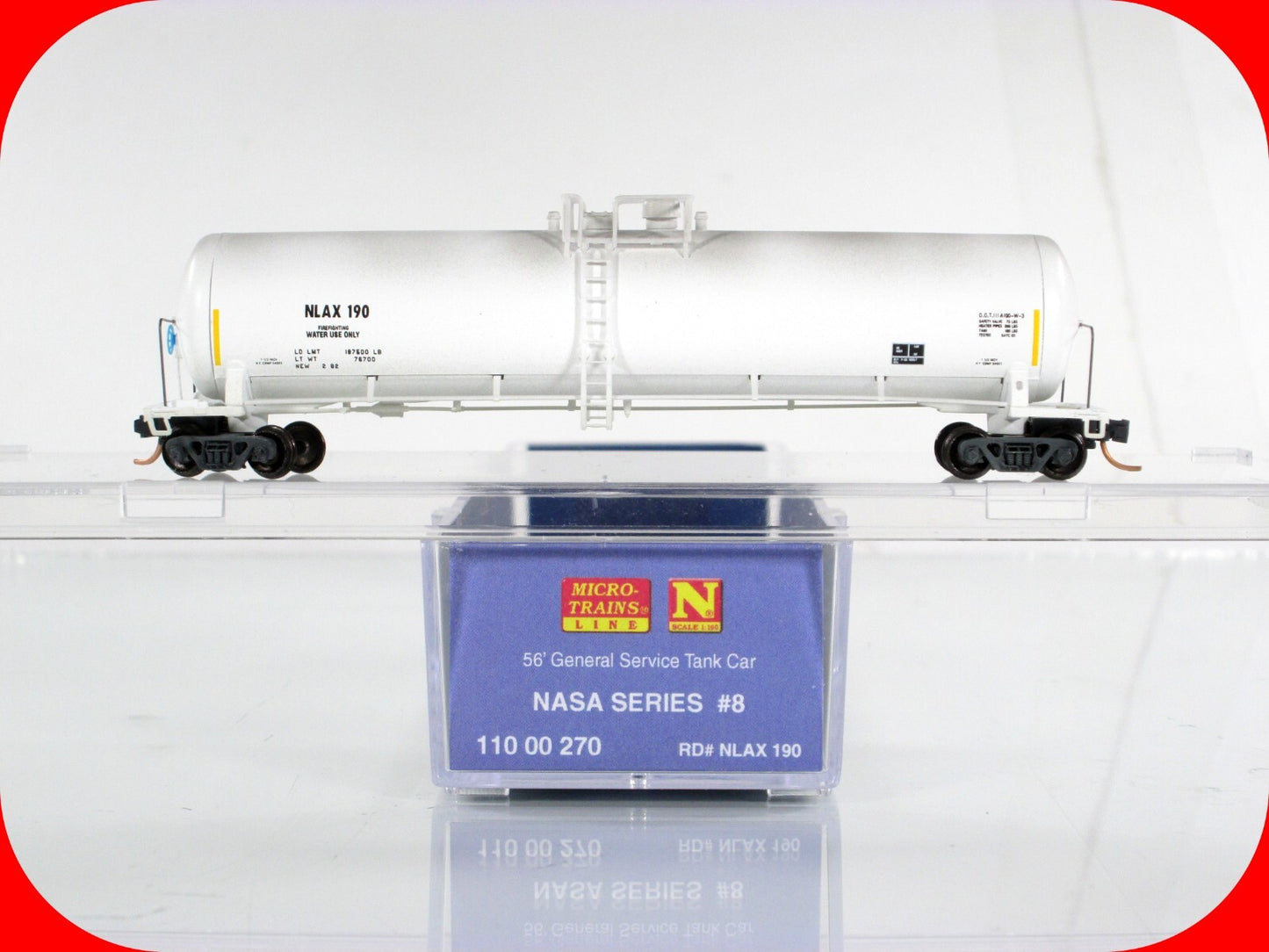 N Scale **NASA** Weathered 56' Tank Car, Series #8 - Micro Trains 11000270