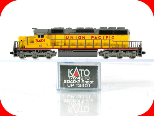 N Scale ***UNION PACIFIC*** SD40-2 Snoot Diesel #3401 -- Kato 176-4910 **DCC Rdy