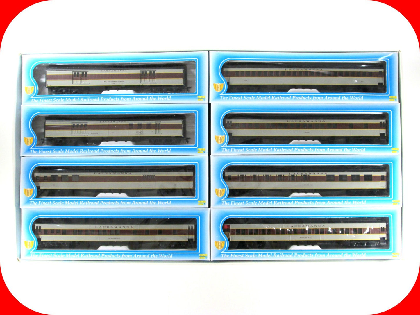 HO Scale ***LACKAWANNA*** Heavyweight Passenger 8-Car Set - IHC 49348