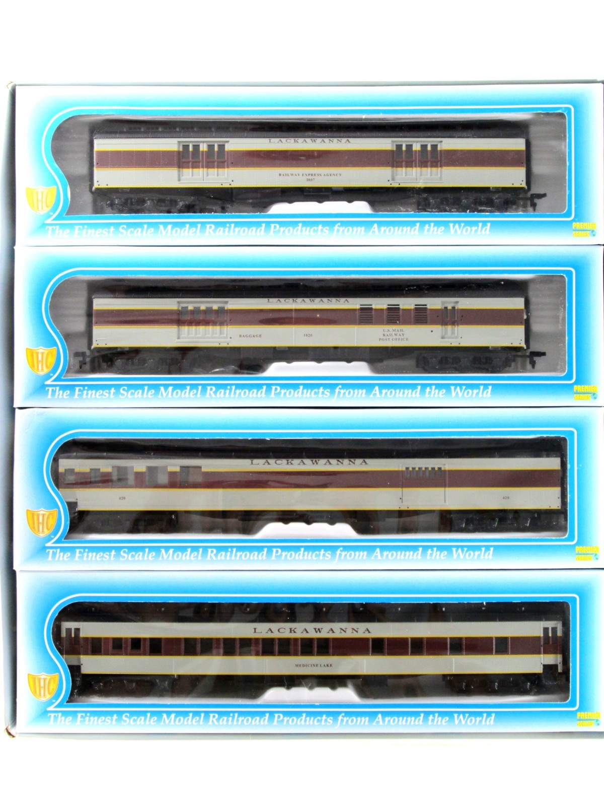 HO Scale ***LACKAWANNA*** Heavyweight Passenger 8-Car Set - IHC 49348