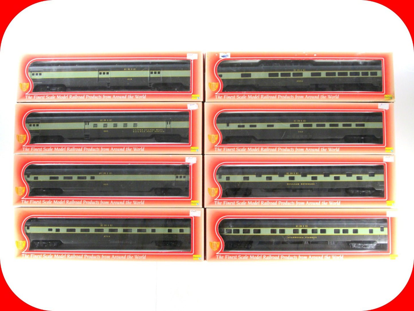 HO Scale ***ERIE*** Lightweight Passenger 8-Car Set --- IHC 48078