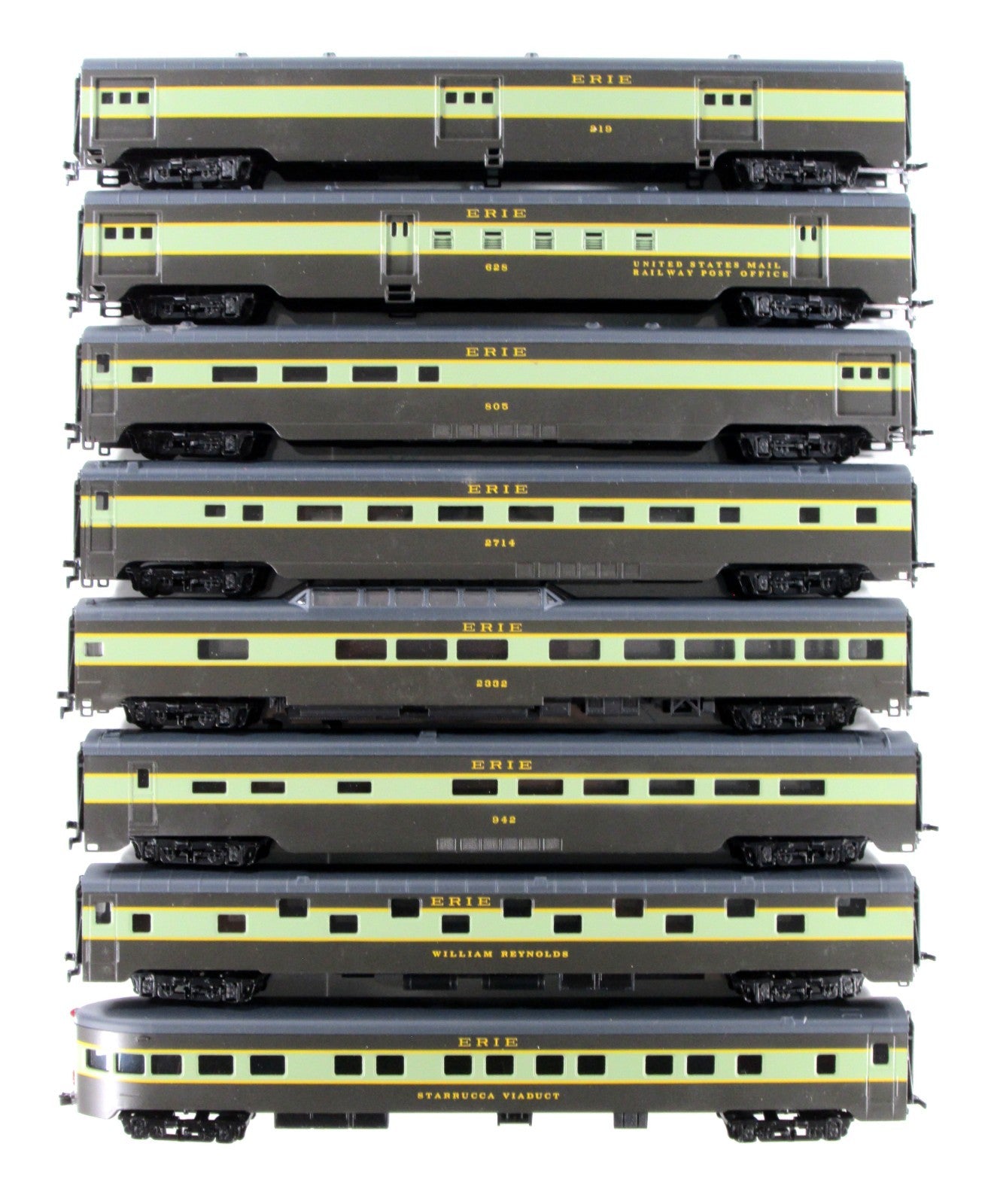 HO Scale ***ERIE*** Lightweight Passenger 8-Car Set --- IHC 48078
