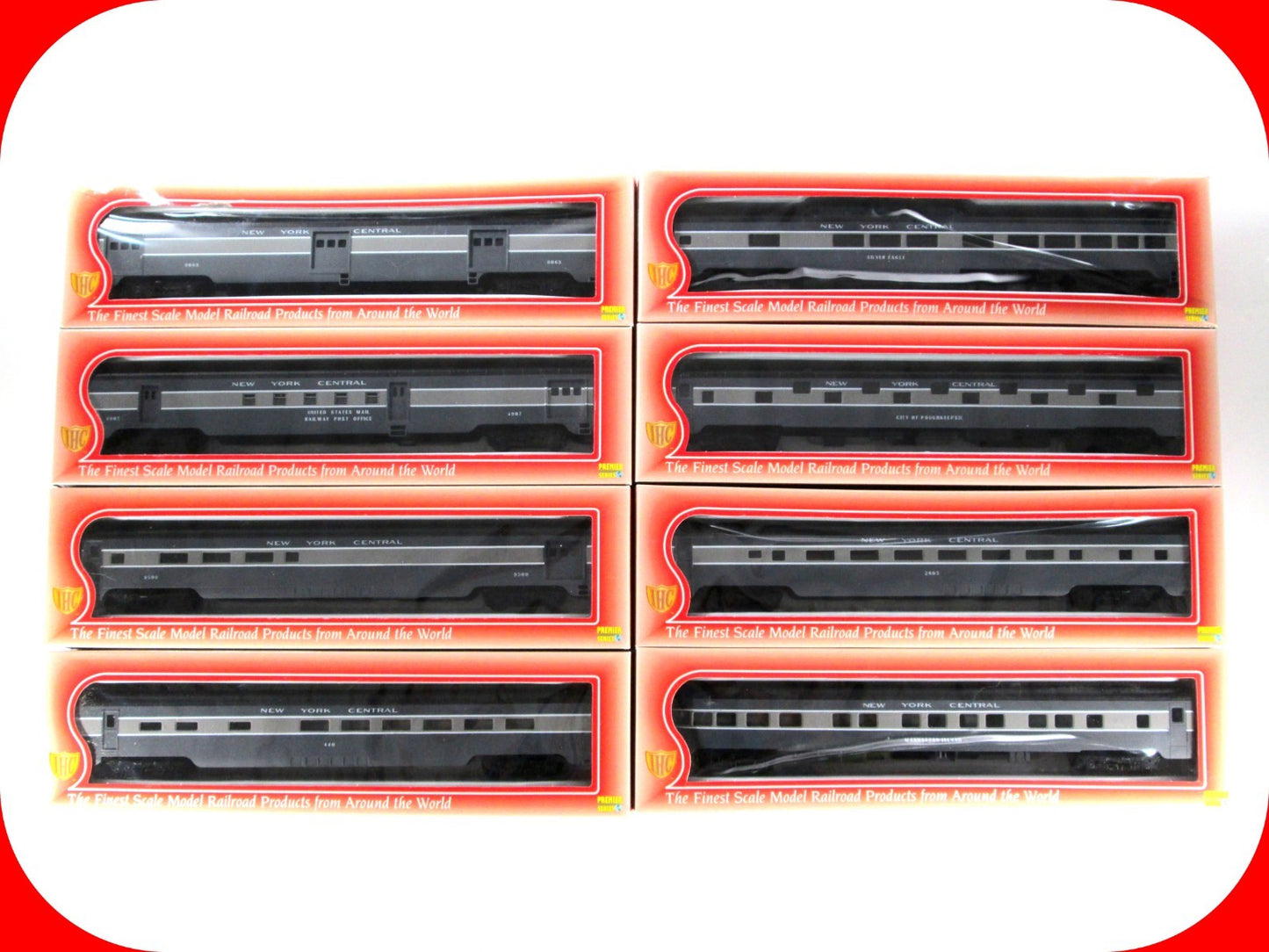 HO Scale **NEW YORK CENTRAL GRAY** Lightweight Passenger 8-Car Set --- IHC 48208