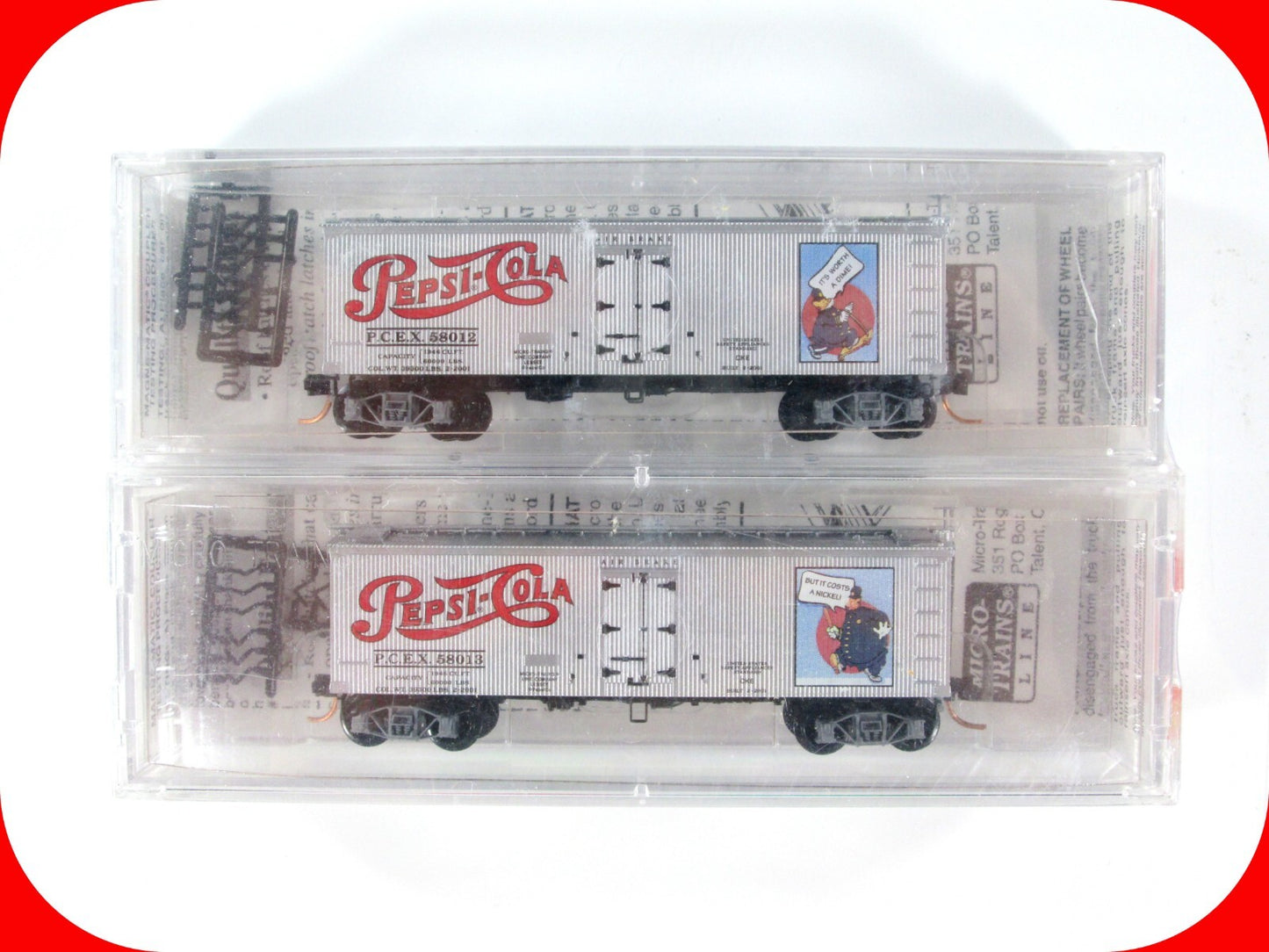 N Scale **PEPSI-COLA** 36' Ice Reefer Set - PCEX 58012 58013 -Micro Trains 58572