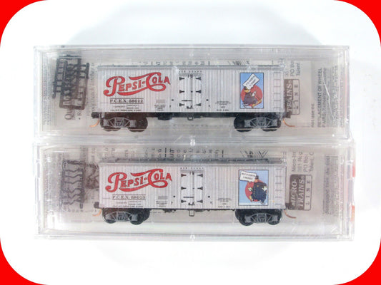 N Scale **PEPSI-COLA** 36' Ice Reefer Set - PCEX 58012 58013 -Micro Trains 58572