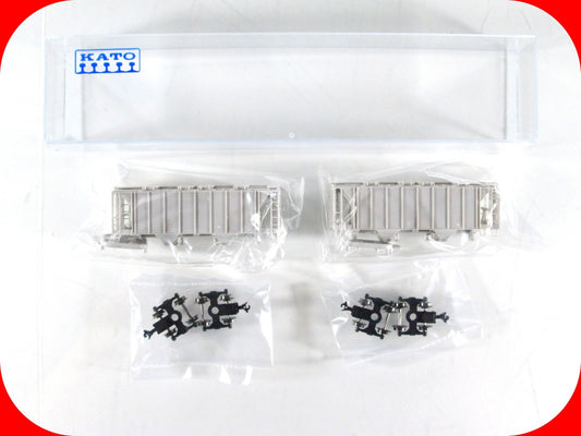 N Scale ***UNDECORATED*** 2-Bay Covered Hopper 2-Pack Set - Kato
