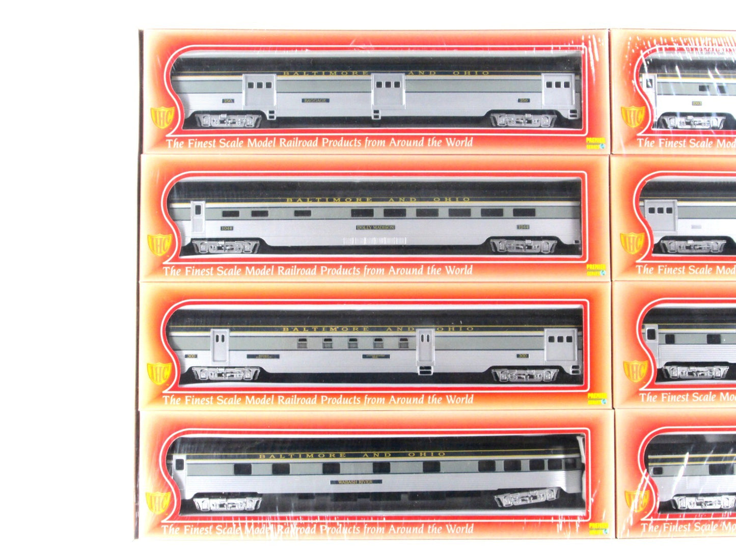 HO Scale ***BALTIMORE & OHIO*** Lightweight Passenger Car 8-Pack Set - IHC 47808