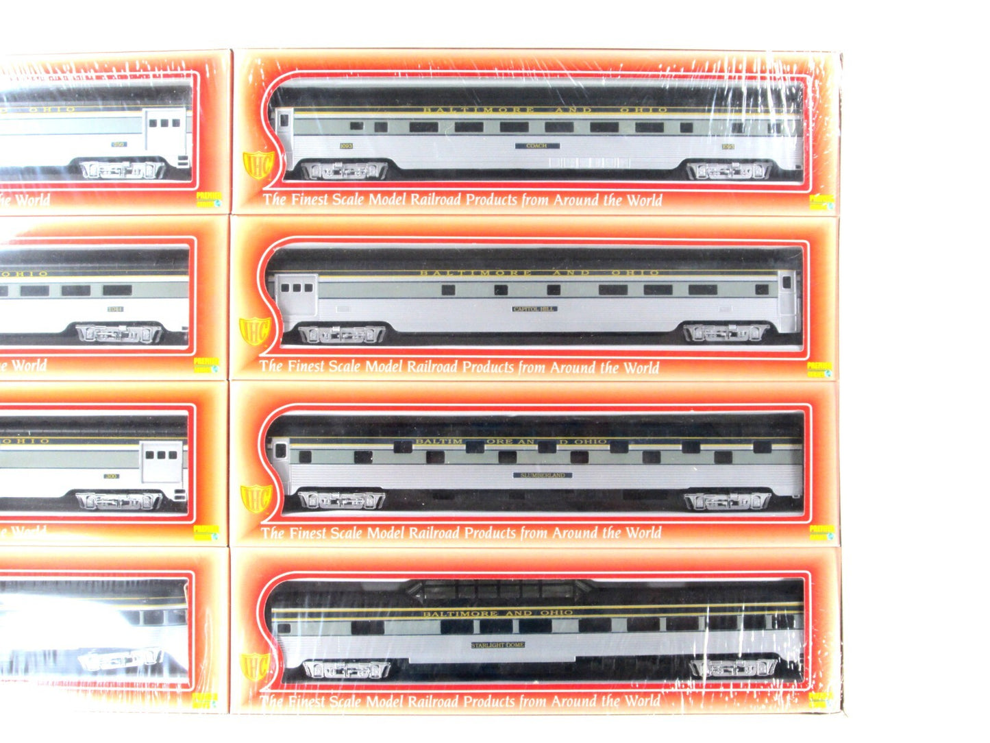 HO Scale ***BALTIMORE & OHIO*** Lightweight Passenger Car 8-Pack Set - IHC 47808