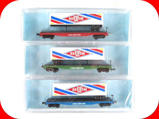 N Scale **COLONEL BARNUM SHOWS** TOFC Circus Set - Atlas, Premiere Editions 9312