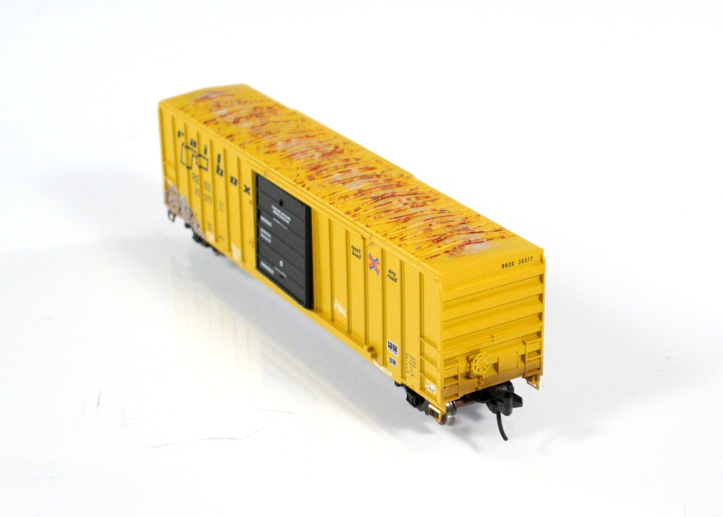 N Scale RAILBOX  **National Tattoo Day** GRAFFITI Box Car -Micro Trains 02545561
