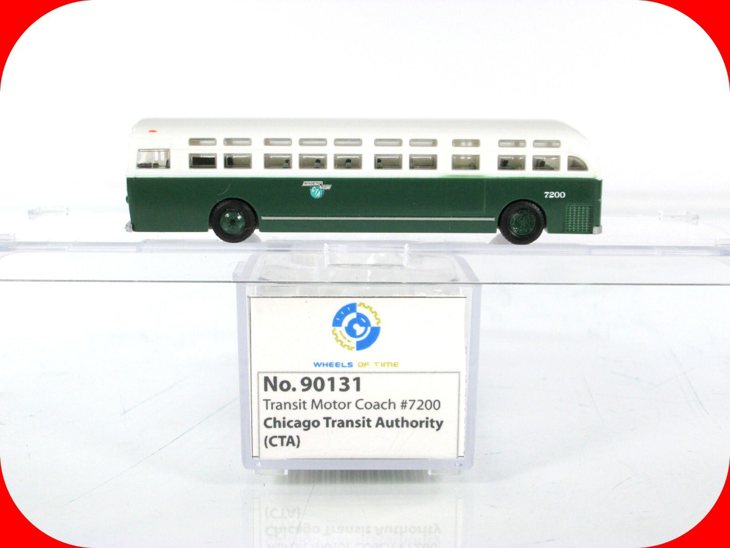 N Scale ***CHICAGO TRANSIT AUTHORITY*** Motor Coach #7200 - WHEELS of TIME 90131