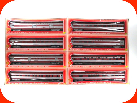 HO Scale ***FRISCO*** Lightweight Corrugated Passenger Car 8-Pack Set -IHC 50011