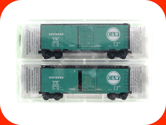 N Scale **CASCADE & WESTERN** Box Car Set C&W 20172, 20678 -Micro Trains Special