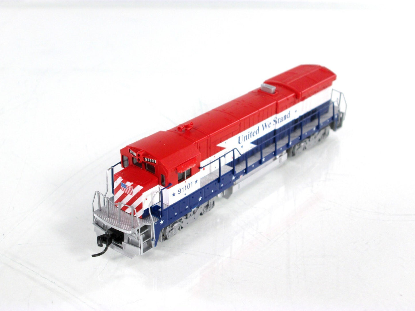 N Scale **GOD BLESS AMERICA - UNITED WE STAND** B36-7 #91101 -- Atlas, DCC Ready