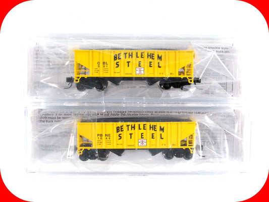 N Scale **BETHLEHEM STEEL** Hopper Set w/ Coal Loads - Bluford Special NSE 17-06