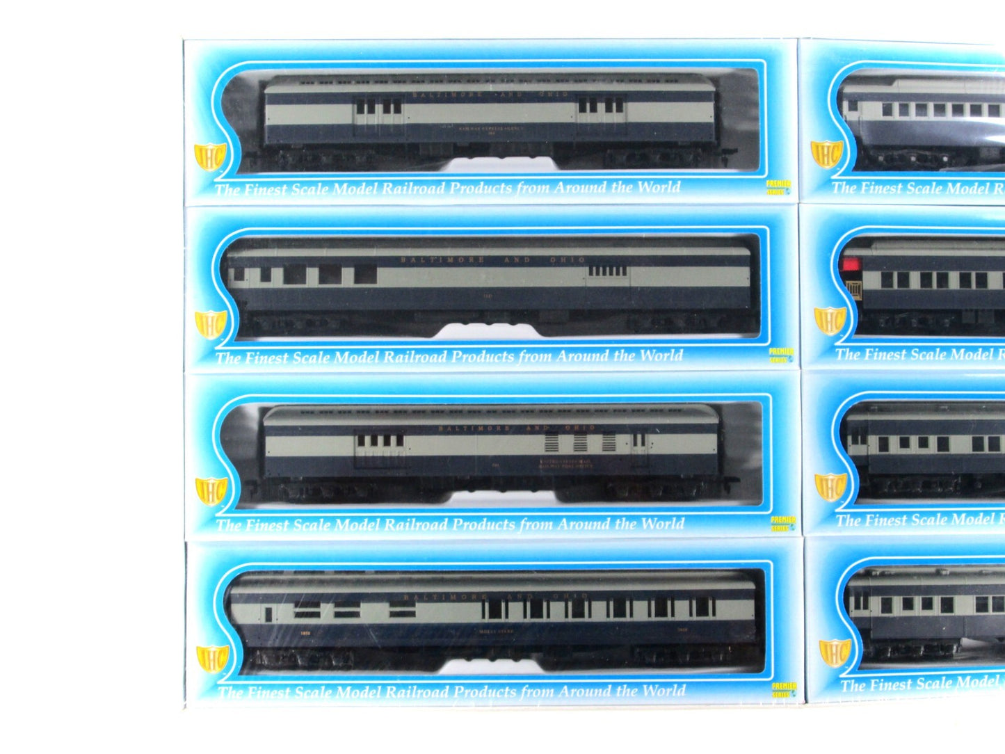 HO Scale ***BALTIMORE & OHIO*** Heavyweight Passenger Car 8-Pack Set - IHC 49058