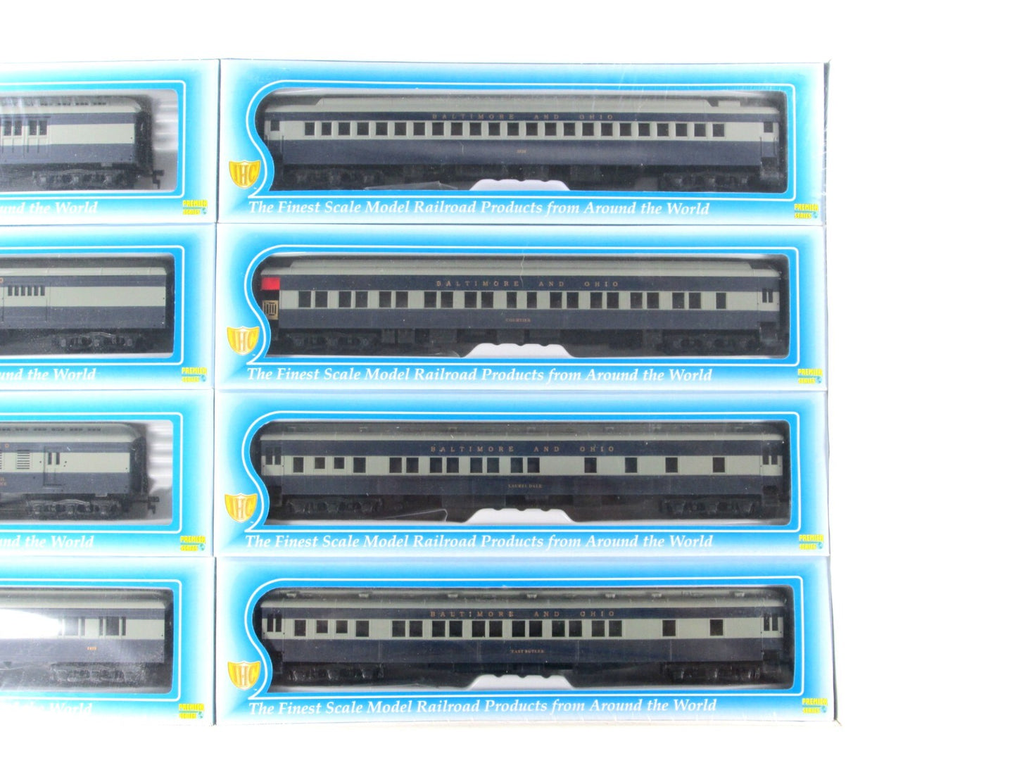 HO Scale ***BALTIMORE & OHIO*** Heavyweight Passenger Car 8-Pack Set - IHC 49058