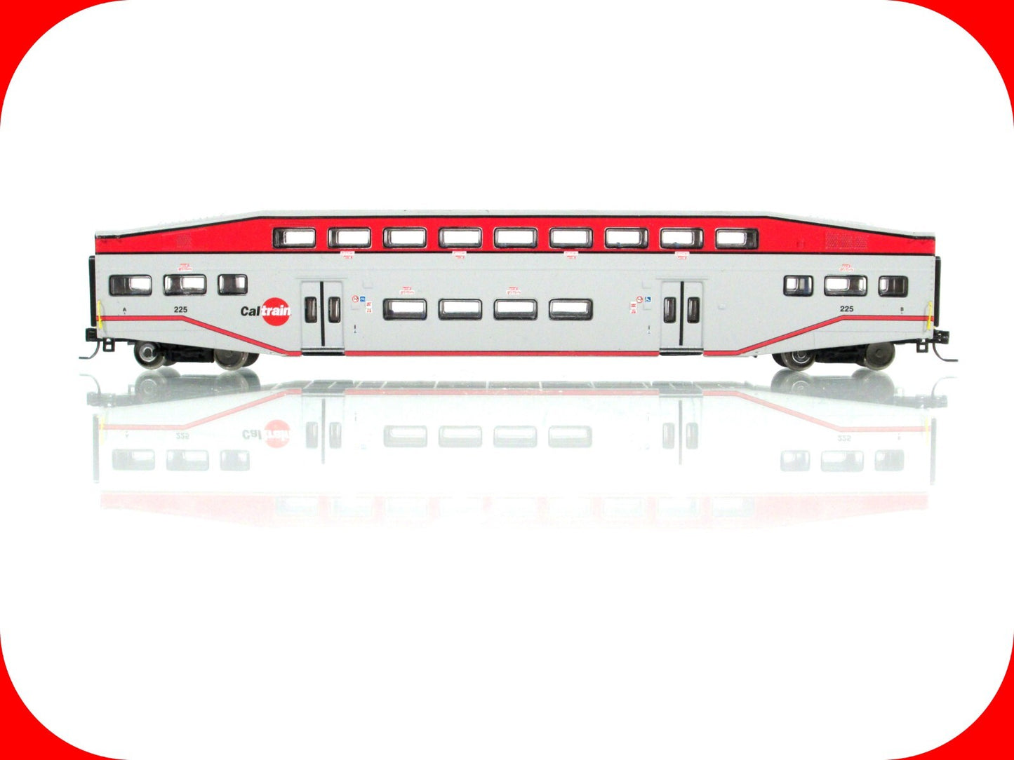 N Scale **CALTRAIN** Bombardier Commuter Coach #225 - Athearn 26007 **RARE
