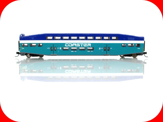 N Scale ***SAN DIEGO COASTER*** Bombardier Control Car #2306  - Athearn 10122