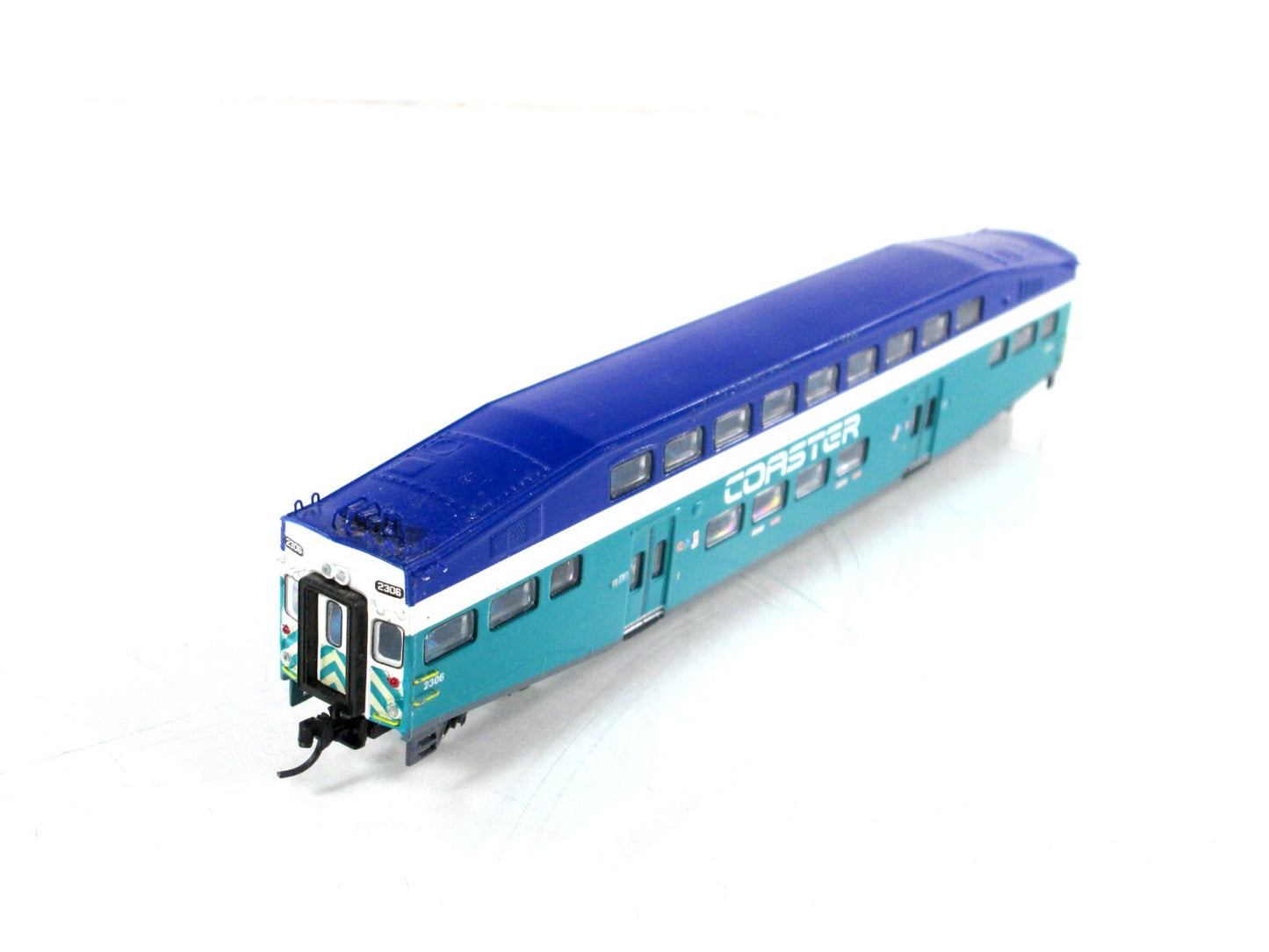 N Scale ***SAN DIEGO COASTER*** Bombardier Control Car #2306  - Athearn 10122