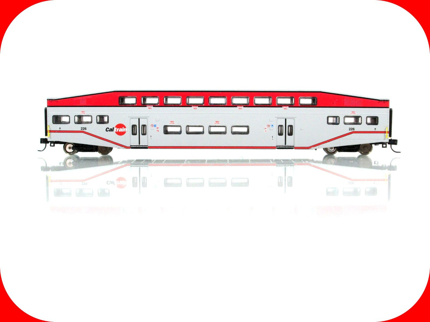 N Scale **CALTRAIN** Bombardier Commuter Coach #226 - Athearn 26007 **RARE