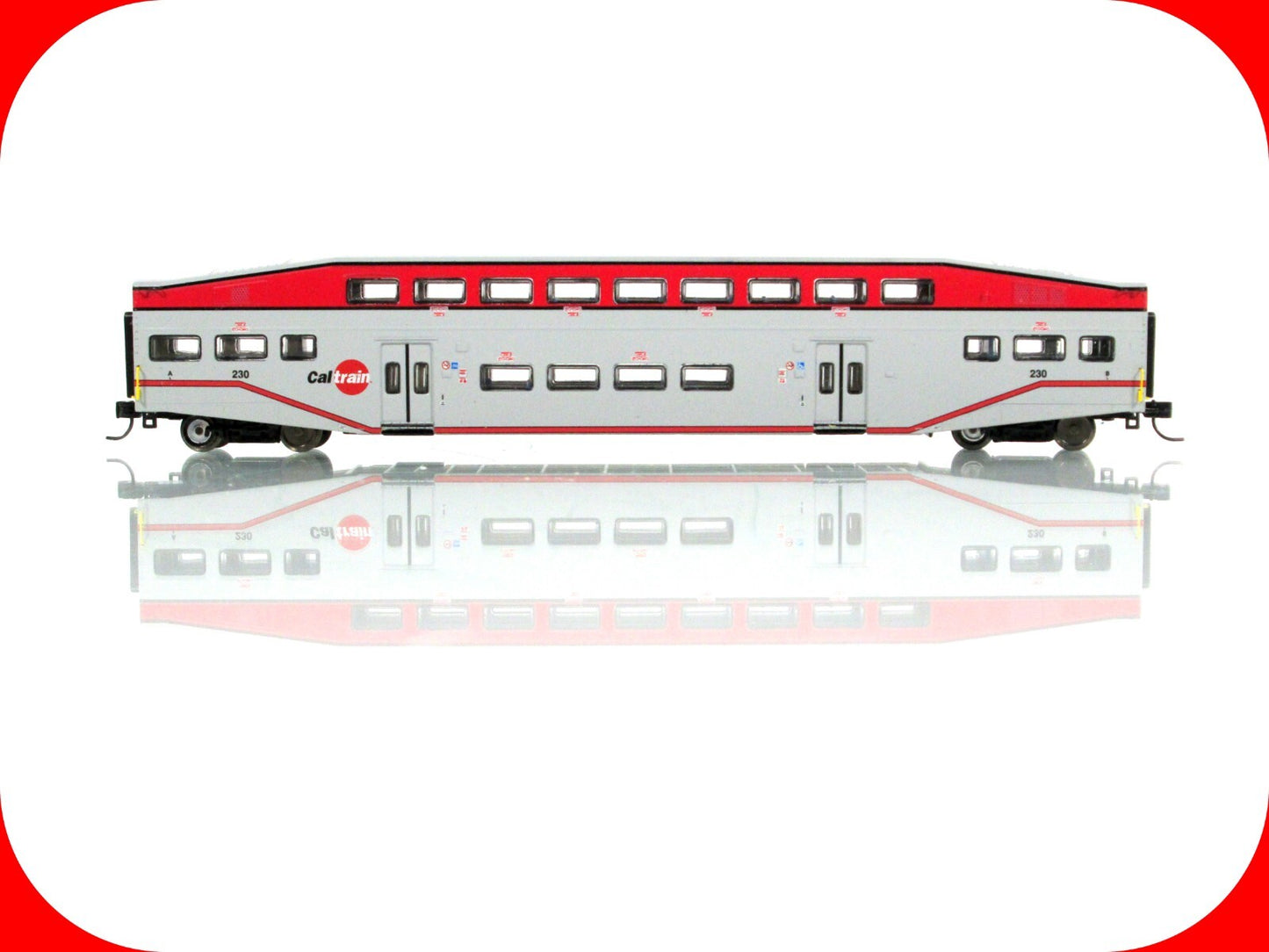 N Scale **CALTRAIN** Bombardier Commuter Coach #230 - Athearn 26007 **RARE