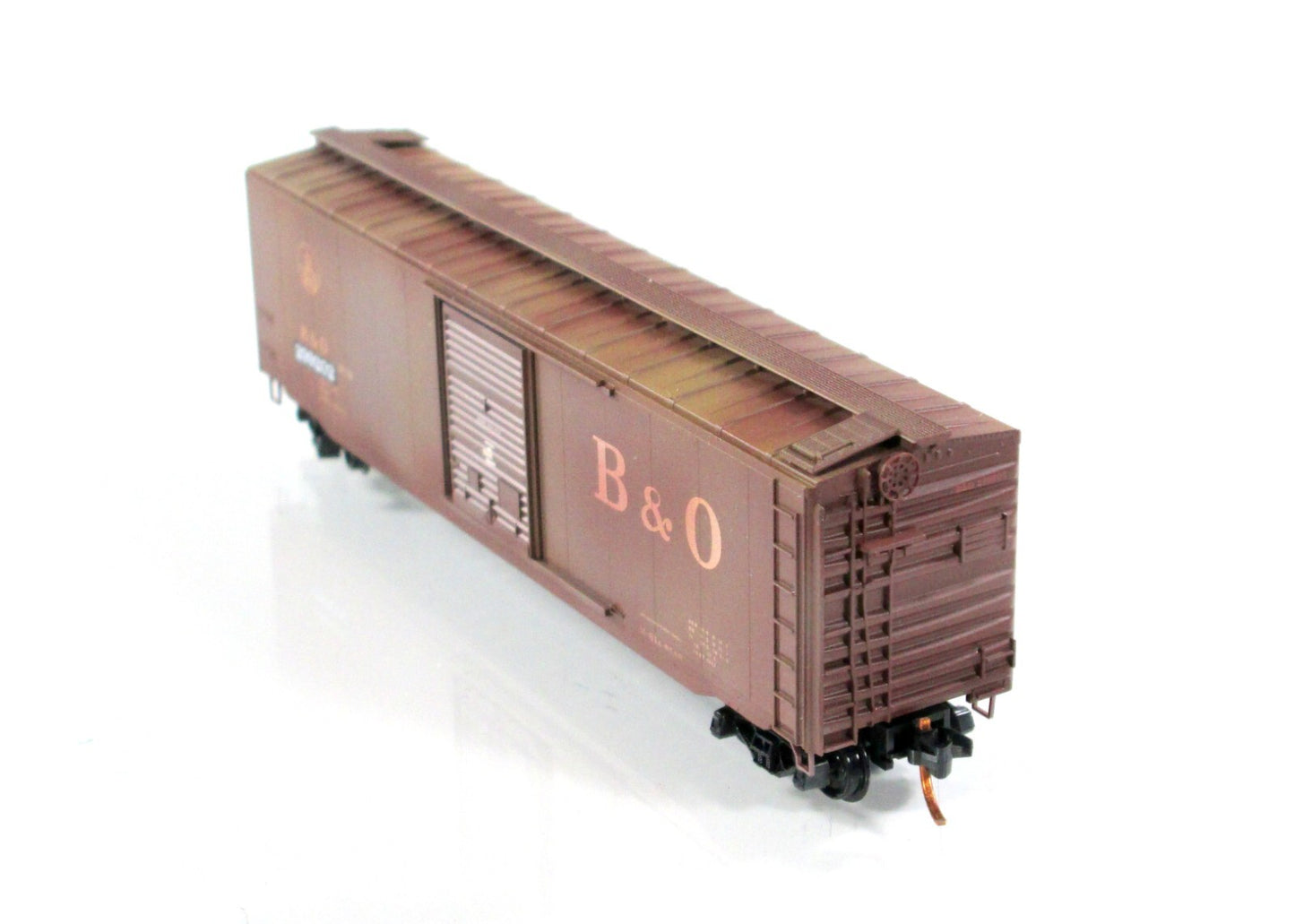 N Scale *BALTIMORE & OHIO* Weathered 50' Box Car #299202 - Micro Trains 03144390