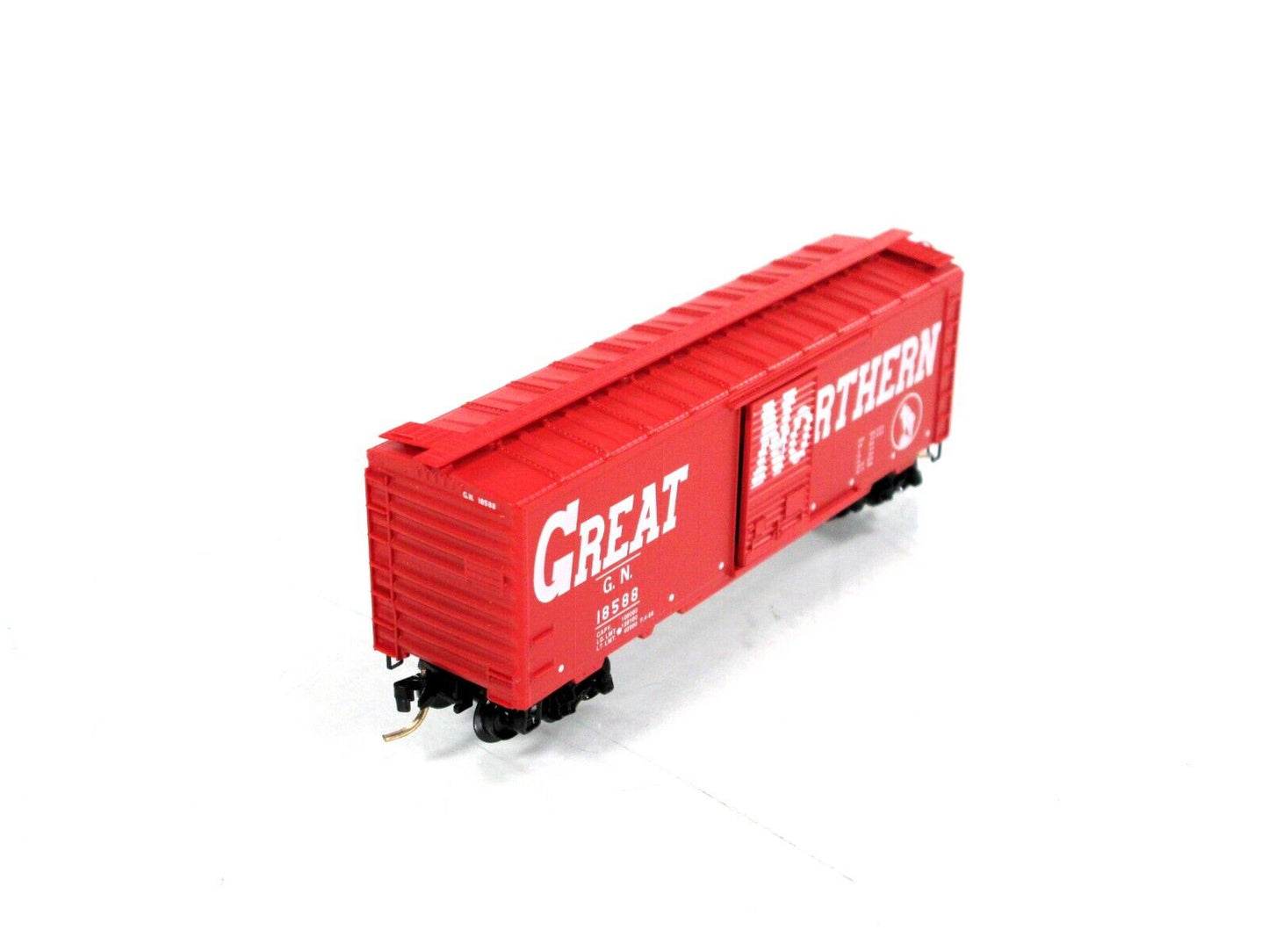 N Scale ***GREAT NORTHERN*** CIRCUS 40' Box Car, GN 18588 -- Micro Trains 20176
