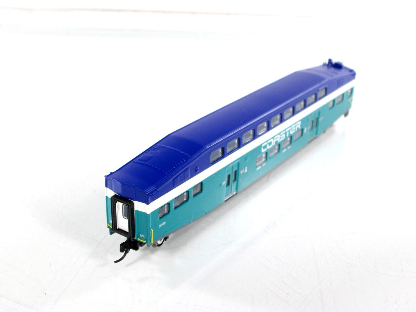 N Scale ***SAN DIEGO COASTER*** Bombardier Control Car #2306 -- Athearn 10122