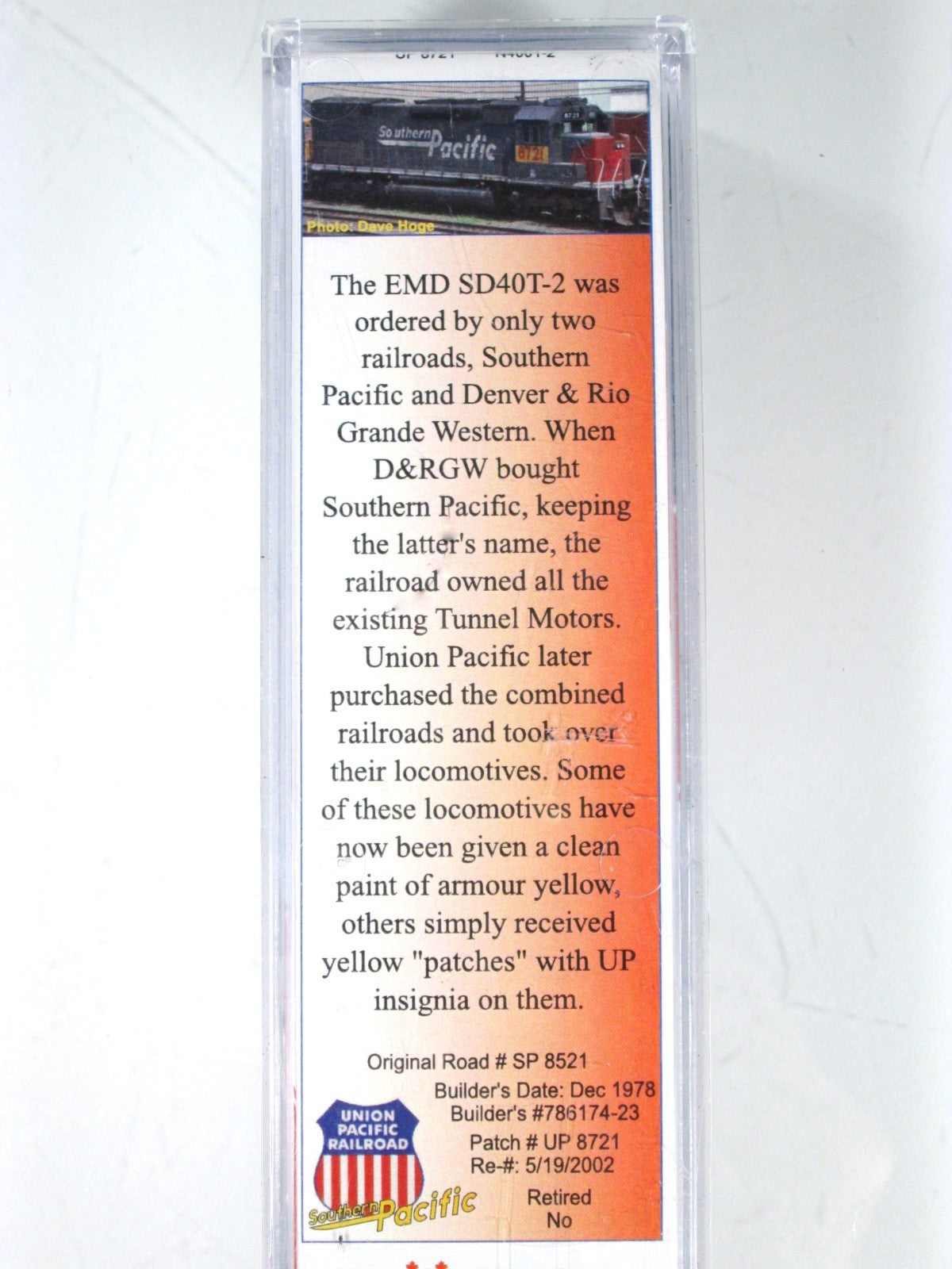 N Scale **UNION PACIFIC Ex-SP** SD40T-2 #8721 - Intermountain, PWRS w/ DCC *RARE