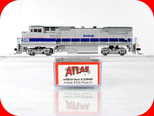 N Scale ***AMTRAK*** Dash 8-32BWH Diesel Phase IV #506 -- Atlas 48834, DCC Ready