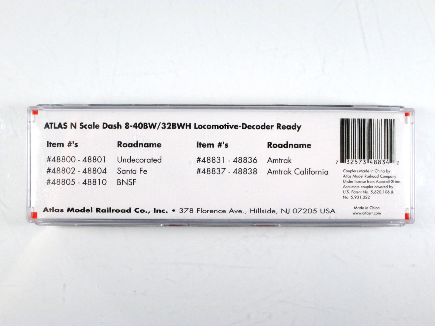 N Scale ***AMTRAK*** Dash 8-32BWH Diesel Phase IV #506 -- Atlas 48834, DCC Ready
