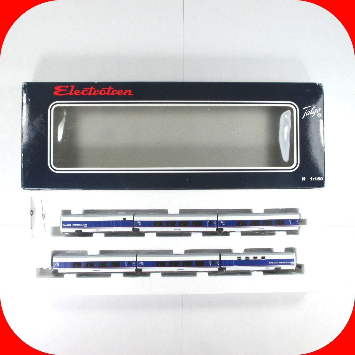 N Scale ***AMTRAK TALGO PENDULAR*** 200 Passenger 6-Car Set - Electrotren 7251 K