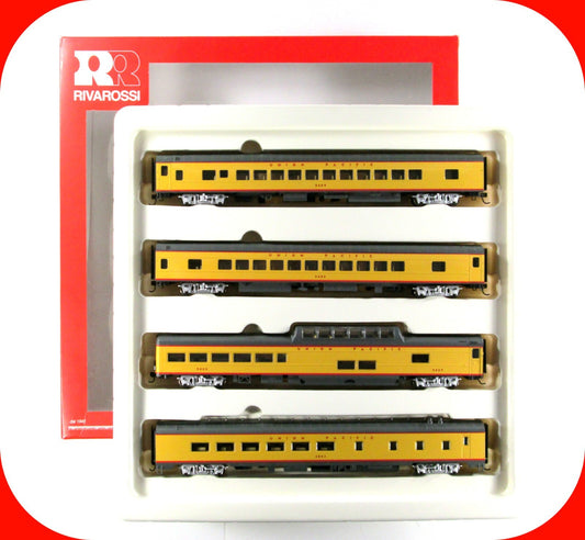 HO Scale UNION PACIFIC Lightweight Passenger Set A -Rivarossi R6995, Knuckle Cpl