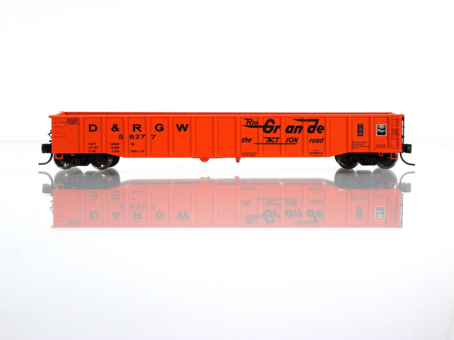 N Scale *DENVER RIO GRANDE WESTERN* 52' Gondola 6-Pack #1 -- TrainWorx FVM 25201