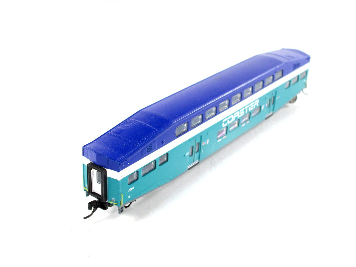 N Scale ***SAN DIEGO COASTER*** Bombardier Commuter Coach #2201  - Athearn