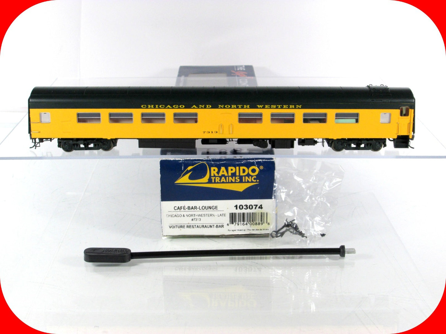 HO Scale ***CNW***  Cafe-Bar-Lounge #7313 ------ Rapido 103074 w/ Lighting *RARE