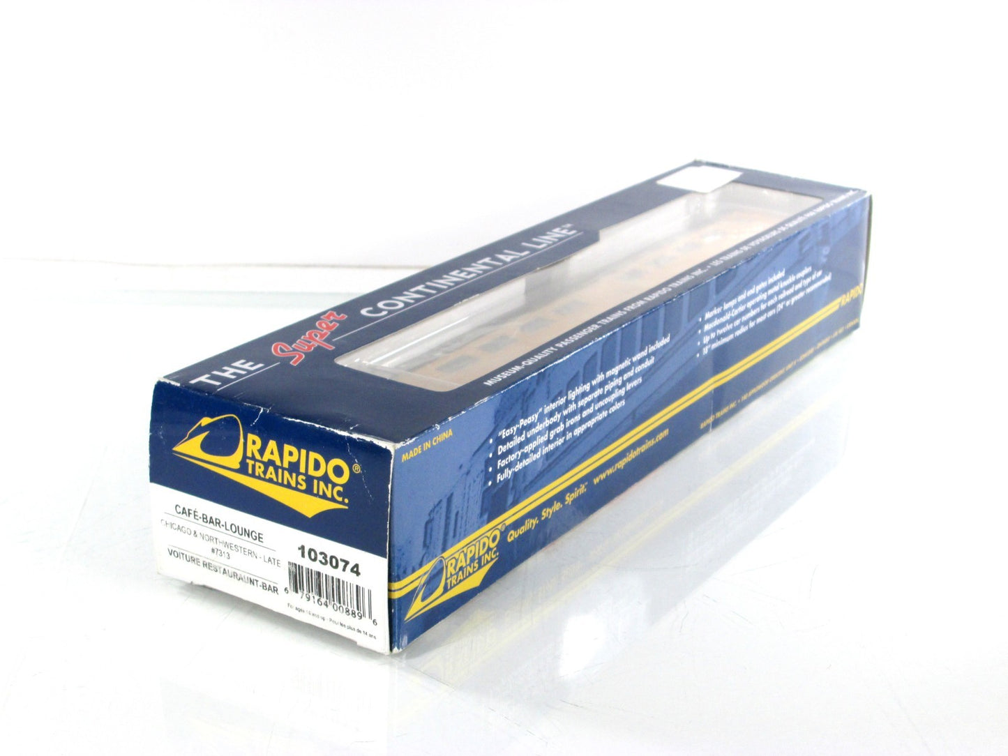 HO Scale ***CNW***  Cafe-Bar-Lounge #7313 ------ Rapido 103074 w/ Lighting *RARE