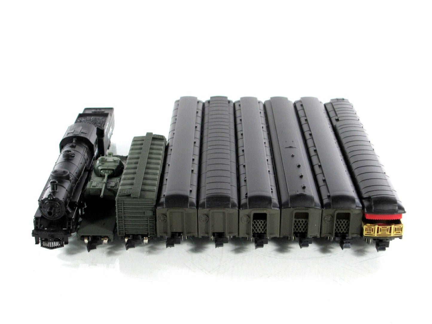 N Scale **US ARMY** Steam Locomotive & Military Passenger Set - Con-Cor, Limited
