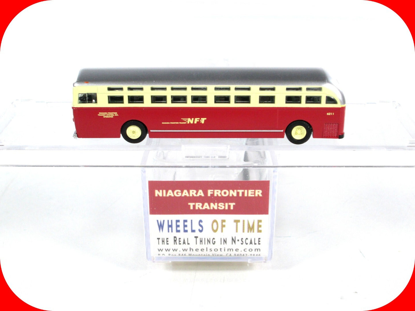 N Scale ***NIAGARA FRONTIER*** Transit Motor Coach #6211 - WHEELS of TIME 90666